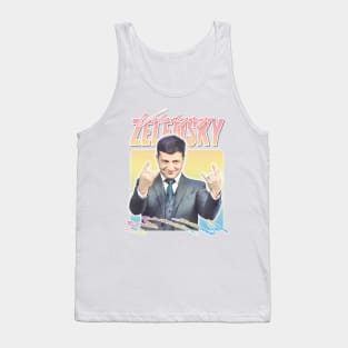 Zelensky Ukraine / Retro Aesthetic Fan Artwork Design Tank Top